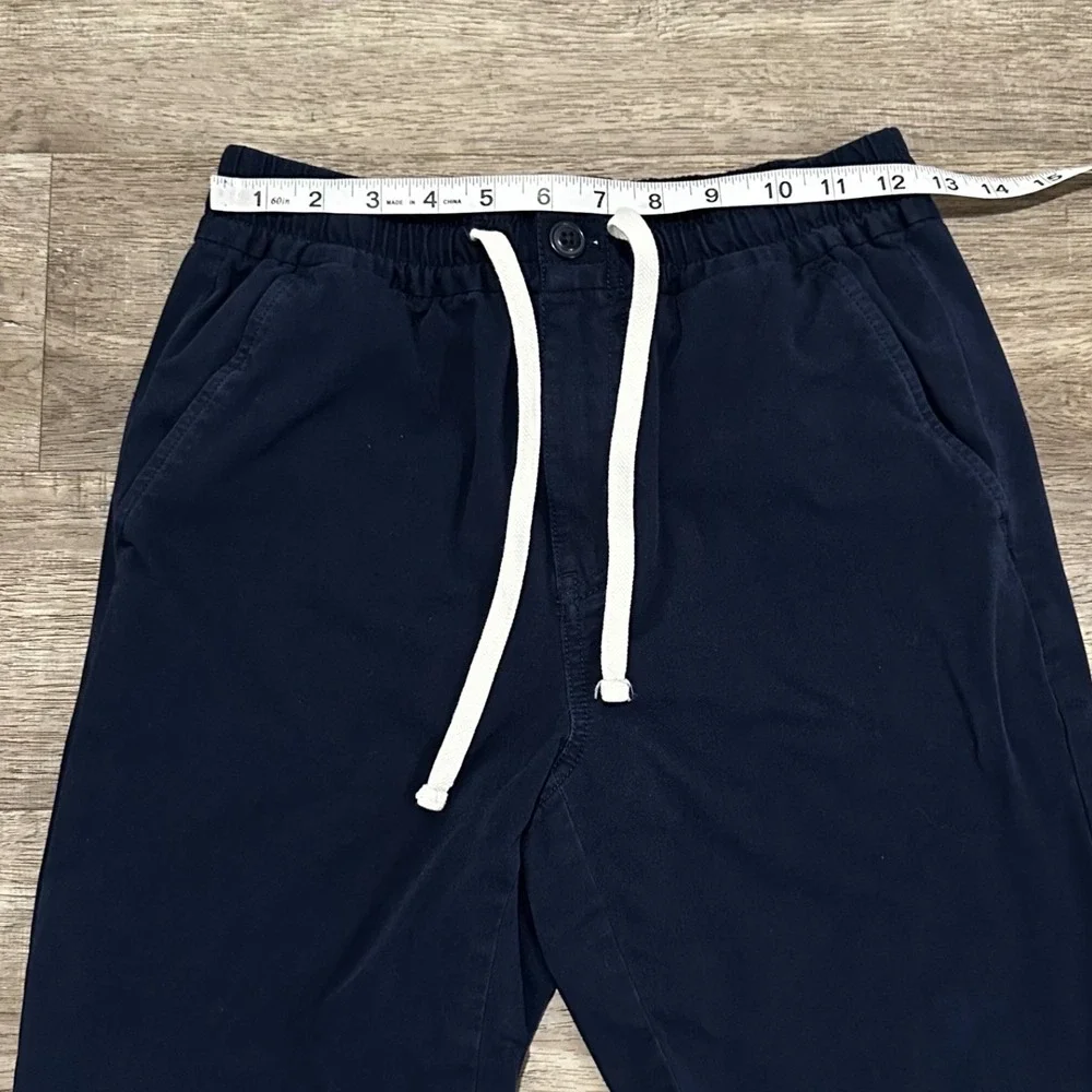 J.Crew Mens XS Cordura Sporting Life Drawstring Chino Pants Navy Blue Stretch